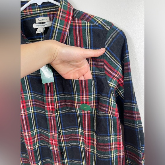 L.L. Bean Men's Scotch Plaid Cotton Shirt Career Work Size XS - Picture 7 of 15